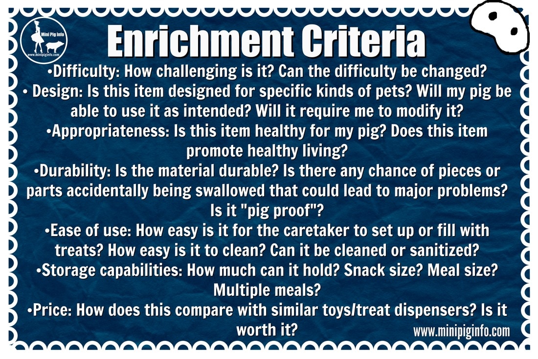 pig enrichment criteria